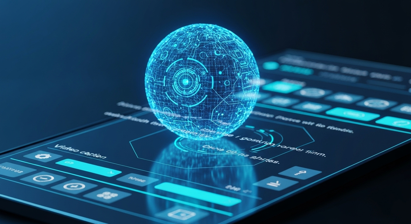 AI assistant creating video captions
