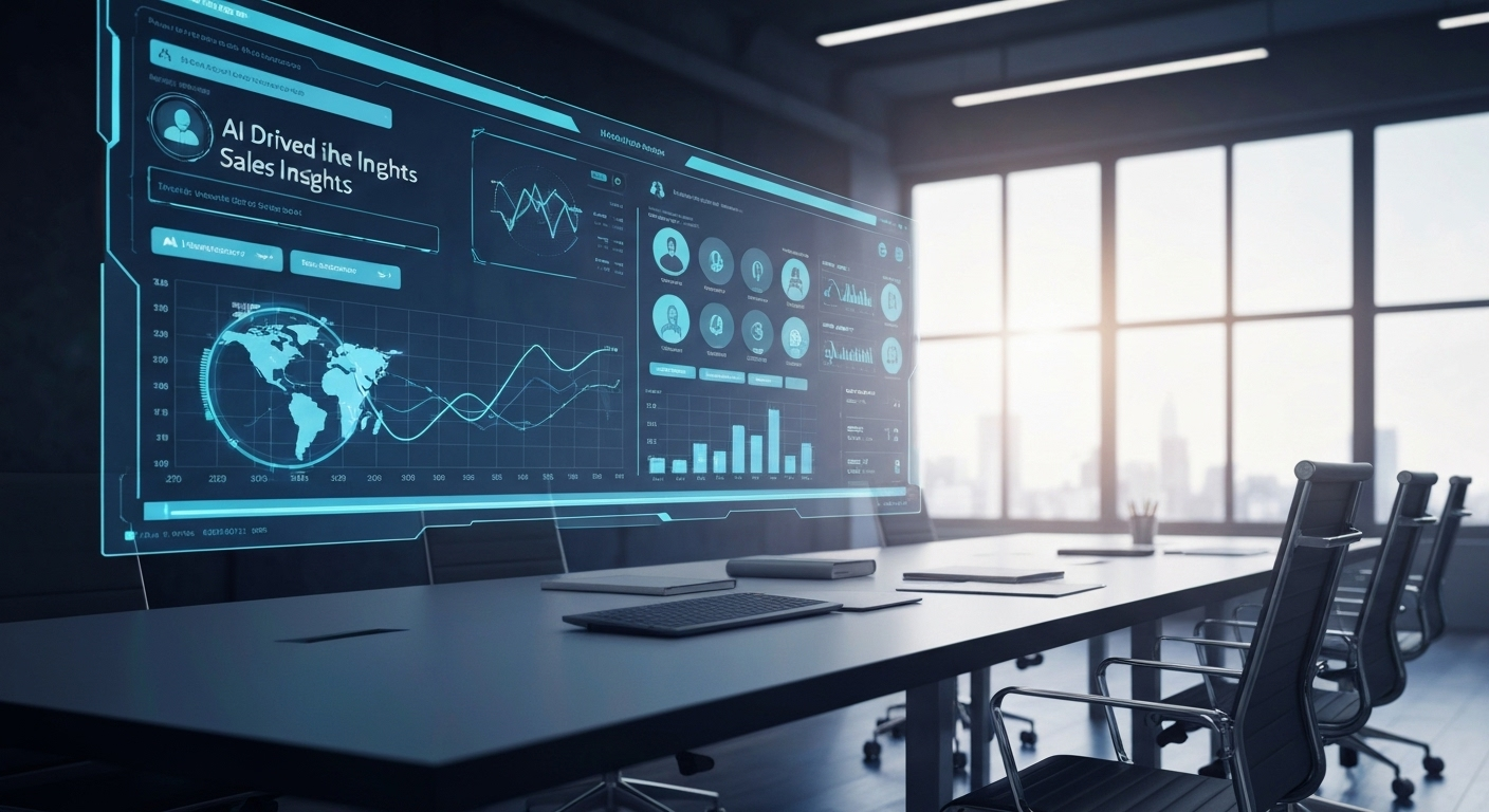 AI sales dashboard in office
