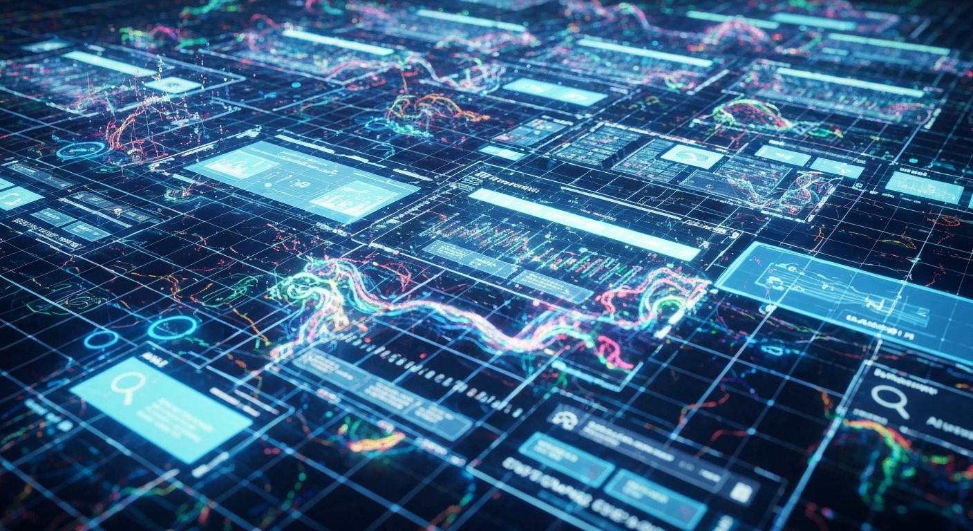 AI transforming digital search abstract