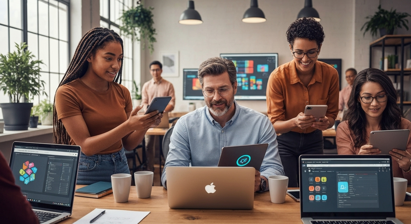 Group using voice AI devices