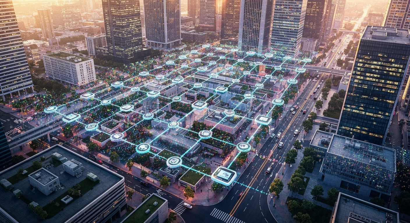 Smart city IoT particle network
