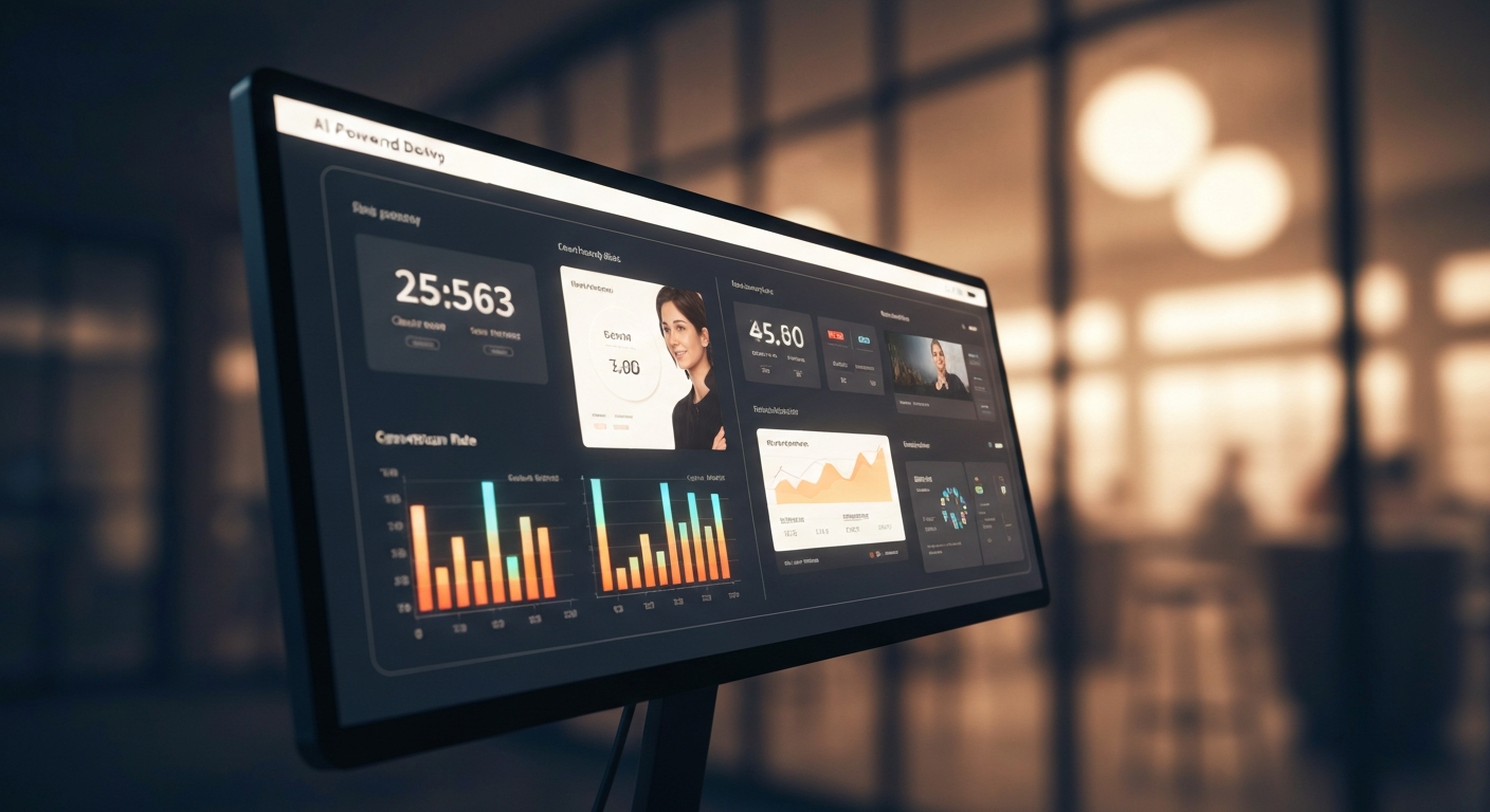 AI advertising dashboard digital art