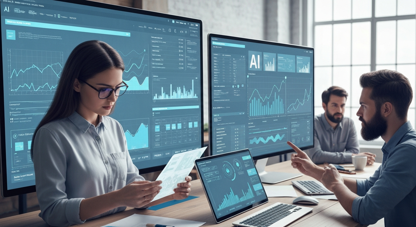 AI and humans in creative workspace