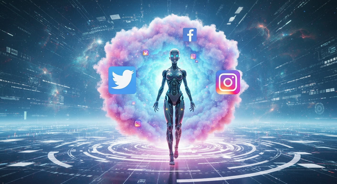 Futuristic AI with social cloud