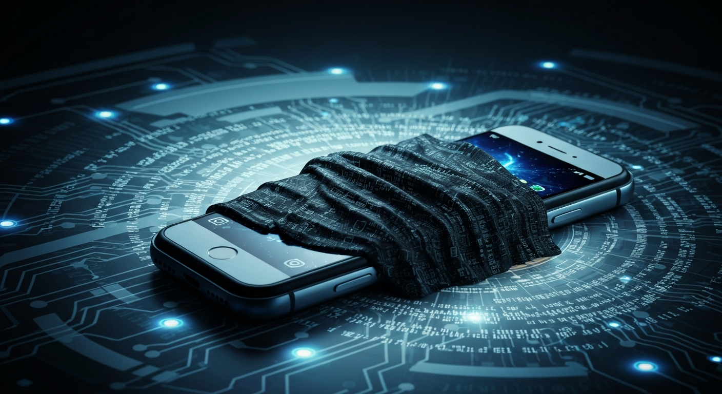 Digital cloak protecting smartphone