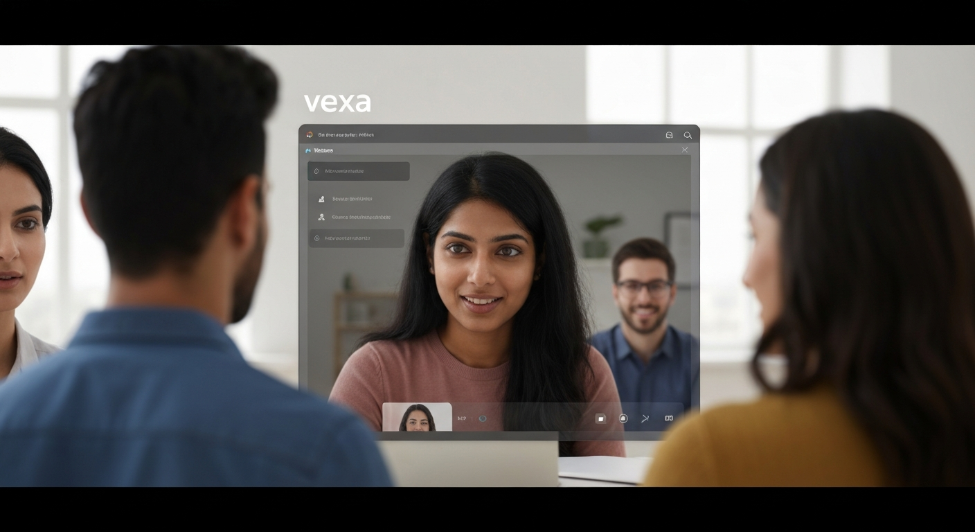 Vexa AI transcribing virtual meeting