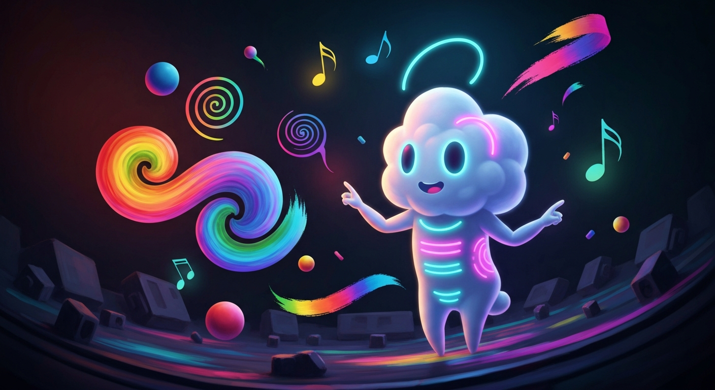 Whimsical AI with creative elements