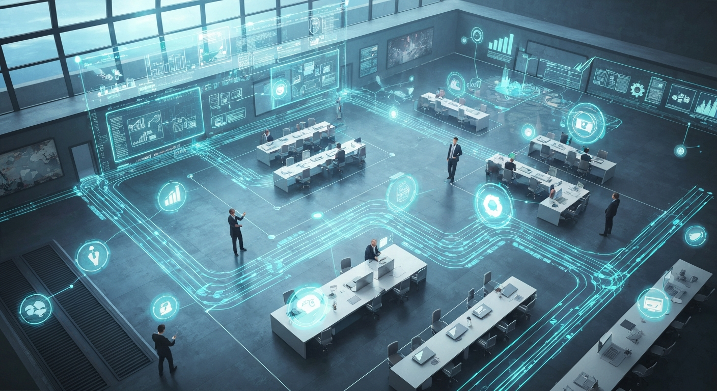 digital workflow management concept