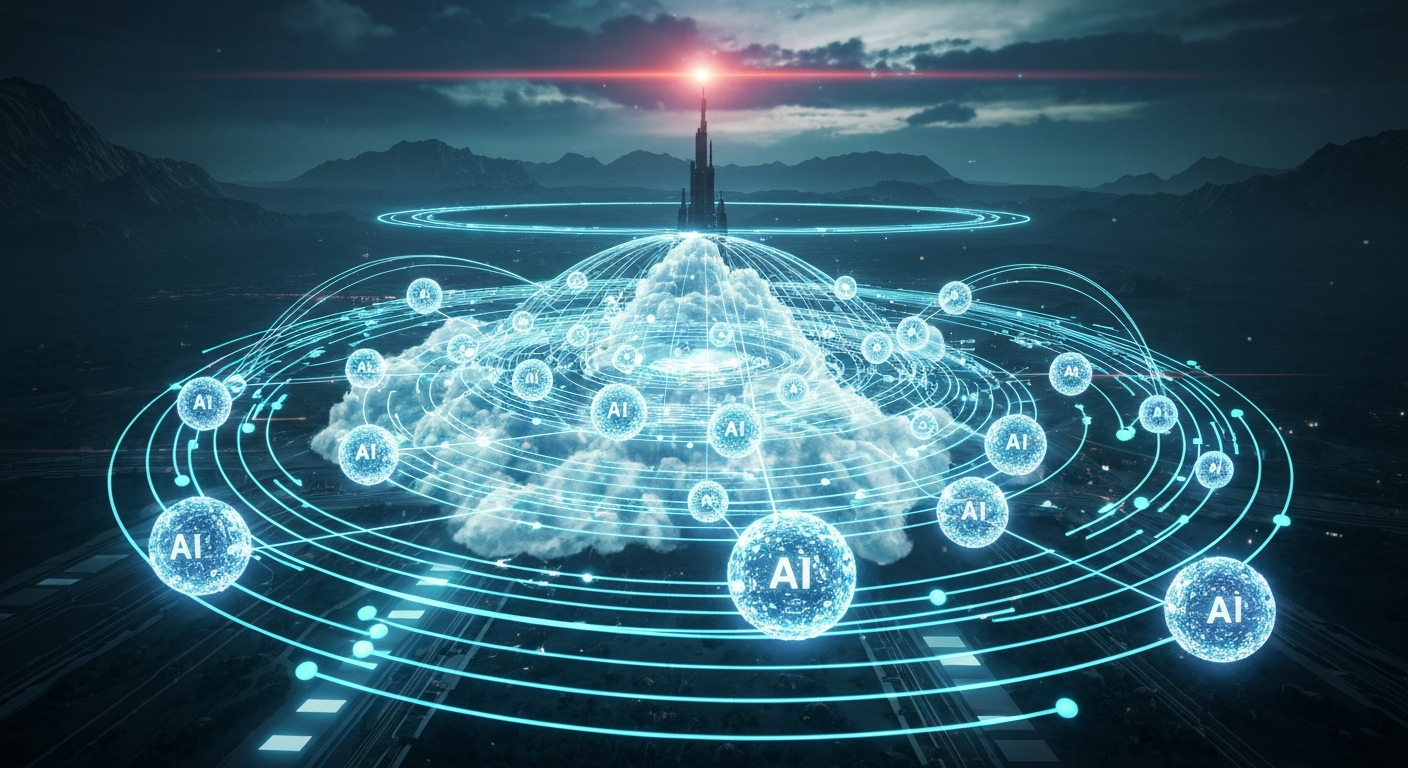 Digital network with AI nodes