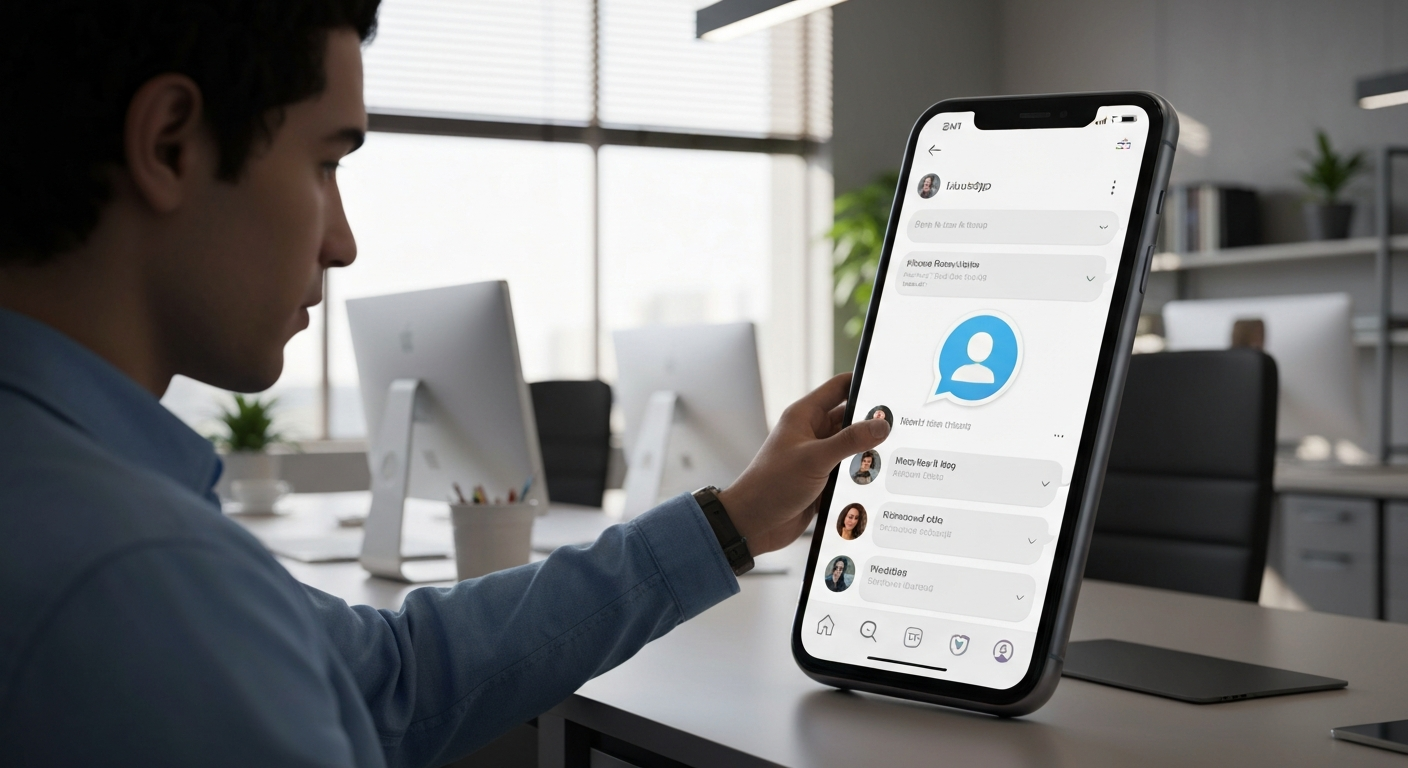 WhatsApp assistant on smartphone screen