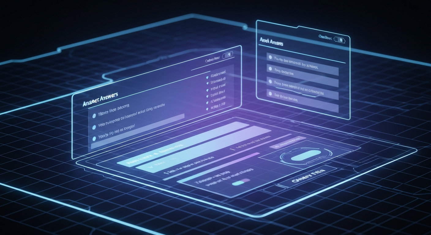 Futuristic AI answer comparison