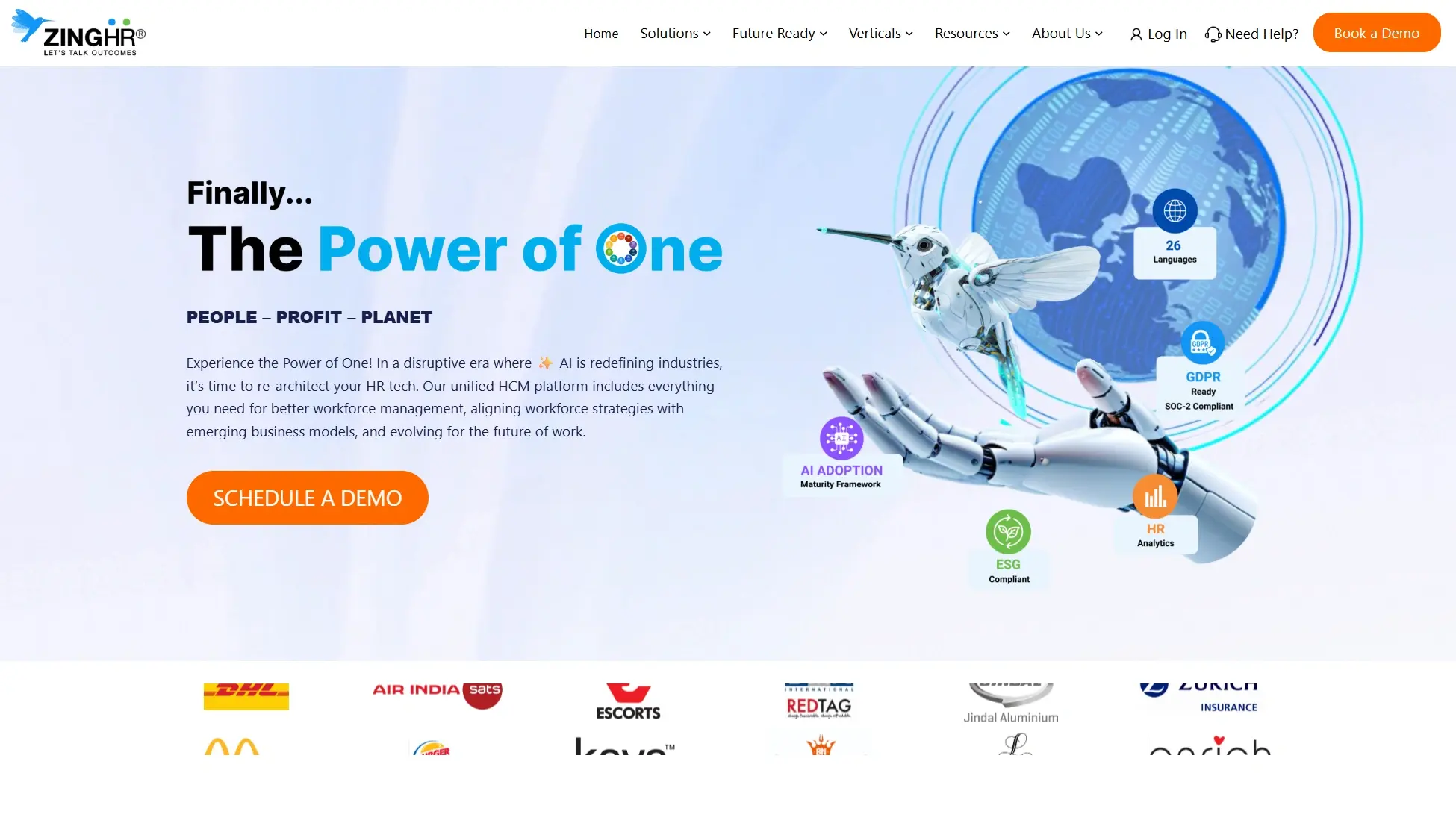 ZingHR unified HCM platform for payroll outsourcing and HR management in India