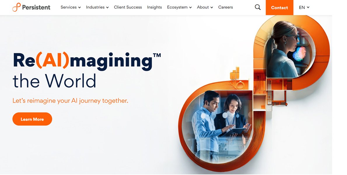 Persistent Systems empowers enterprises to reimagine their AI journey with innovative solutions for digital transformation and business growth.