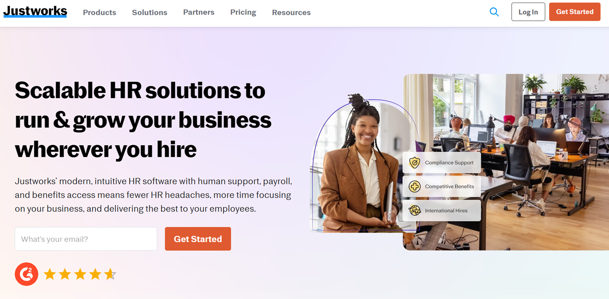 Justworks delivers scalable HR solutions with compliance support, competitive benefits, and international hiring for business growth.