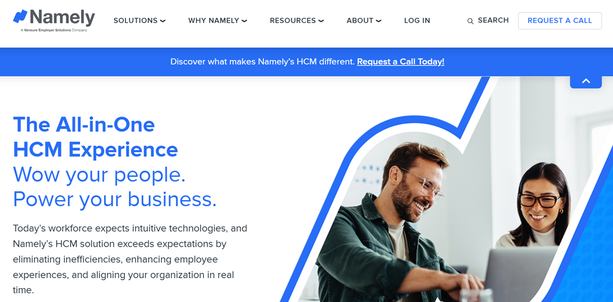 Namely delivers an all-in-one HCM platform to streamline HR, enhance employee experience, and boost business performance.