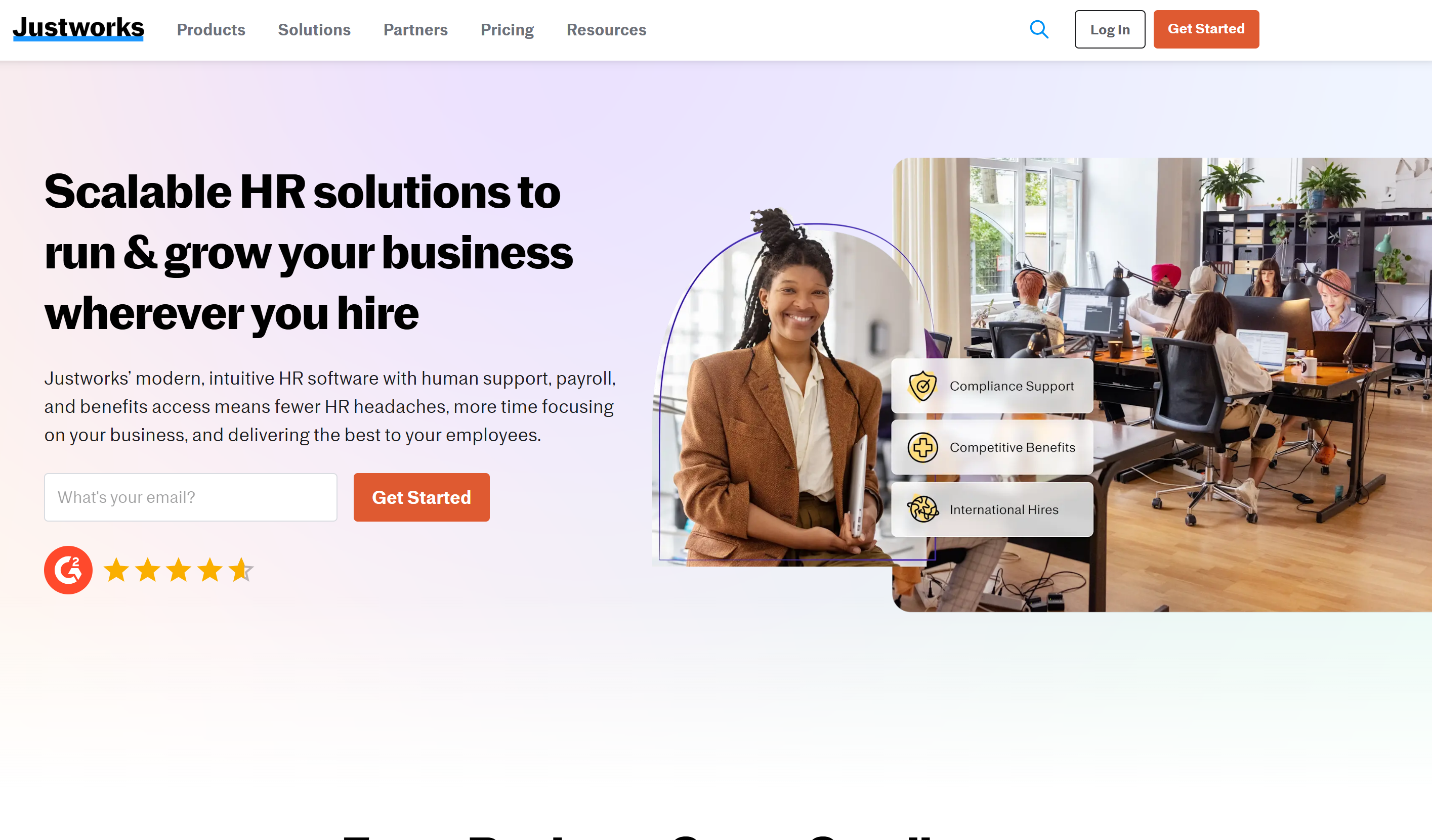 Justworks offers a user-friendly HR platform, PEO solution that streamlines payroll, benefits administration, and multistate compliance for U.S.-based small to medium businesses, enabling efficient workforce management and reliable compliance.