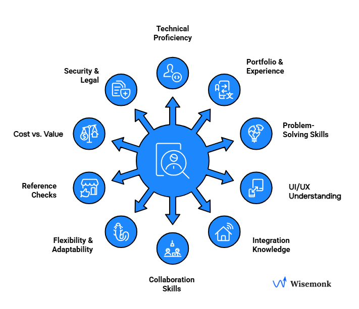 Key Considerations When Hiring Flutter Developers in India: From technical skills to security, integration, and cost-effectiveness.