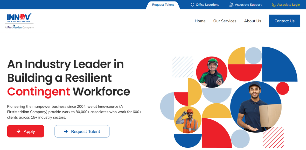 Innovsource, a FirstMeridian company, is a leading provider of resilient contingent workforce solutions.