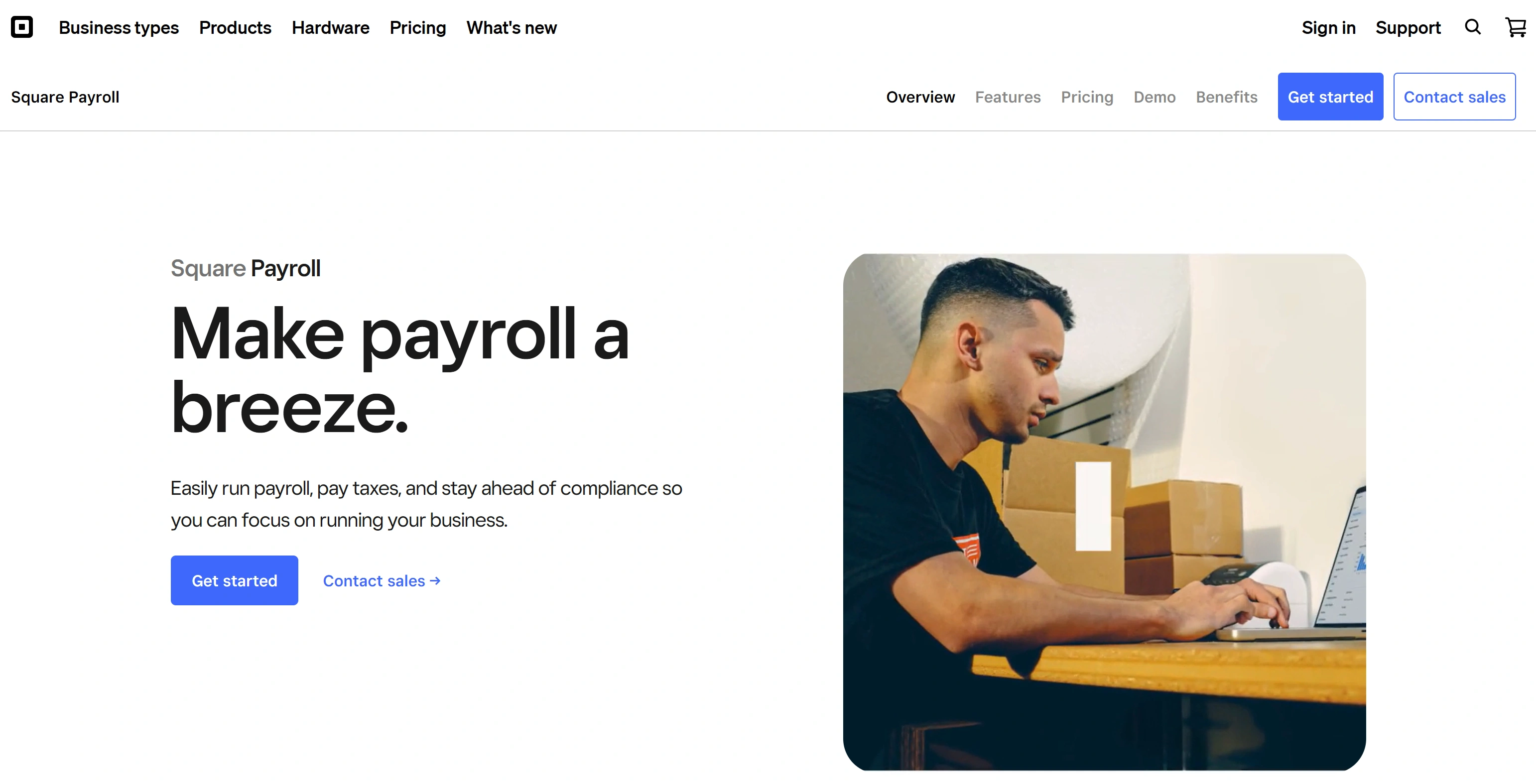 Square Payroll is designed for small businesses, offering payroll with POS integration and easy contractor payments.