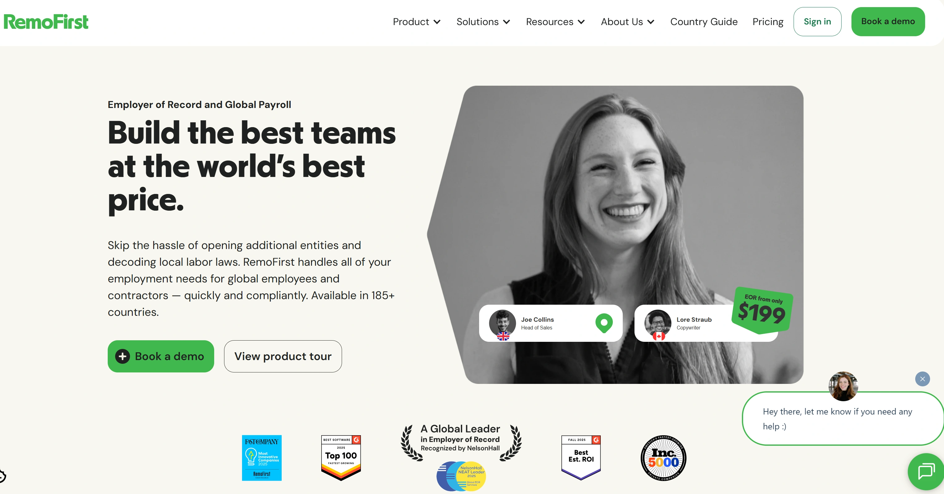 RemoFirst offers cost-effective EOR services, helping SMBs manage global payroll, benefits, and compliance with simple, transparent pricing.
