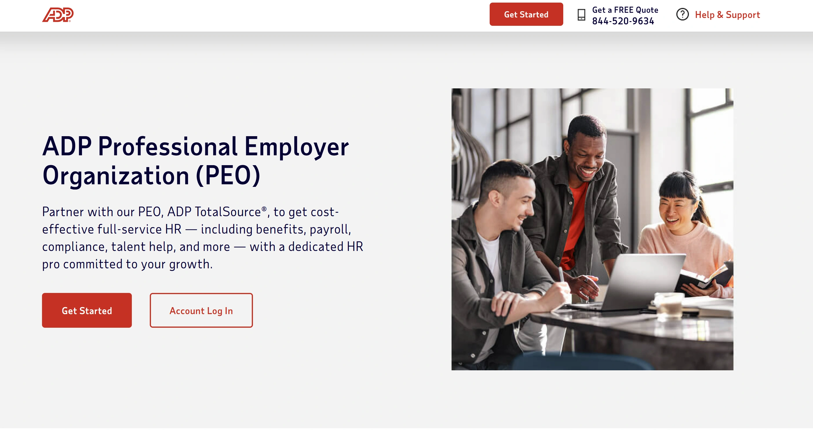 ADP TotalSource delivers full-service HR outsourcing and compliance support for growing businesses.