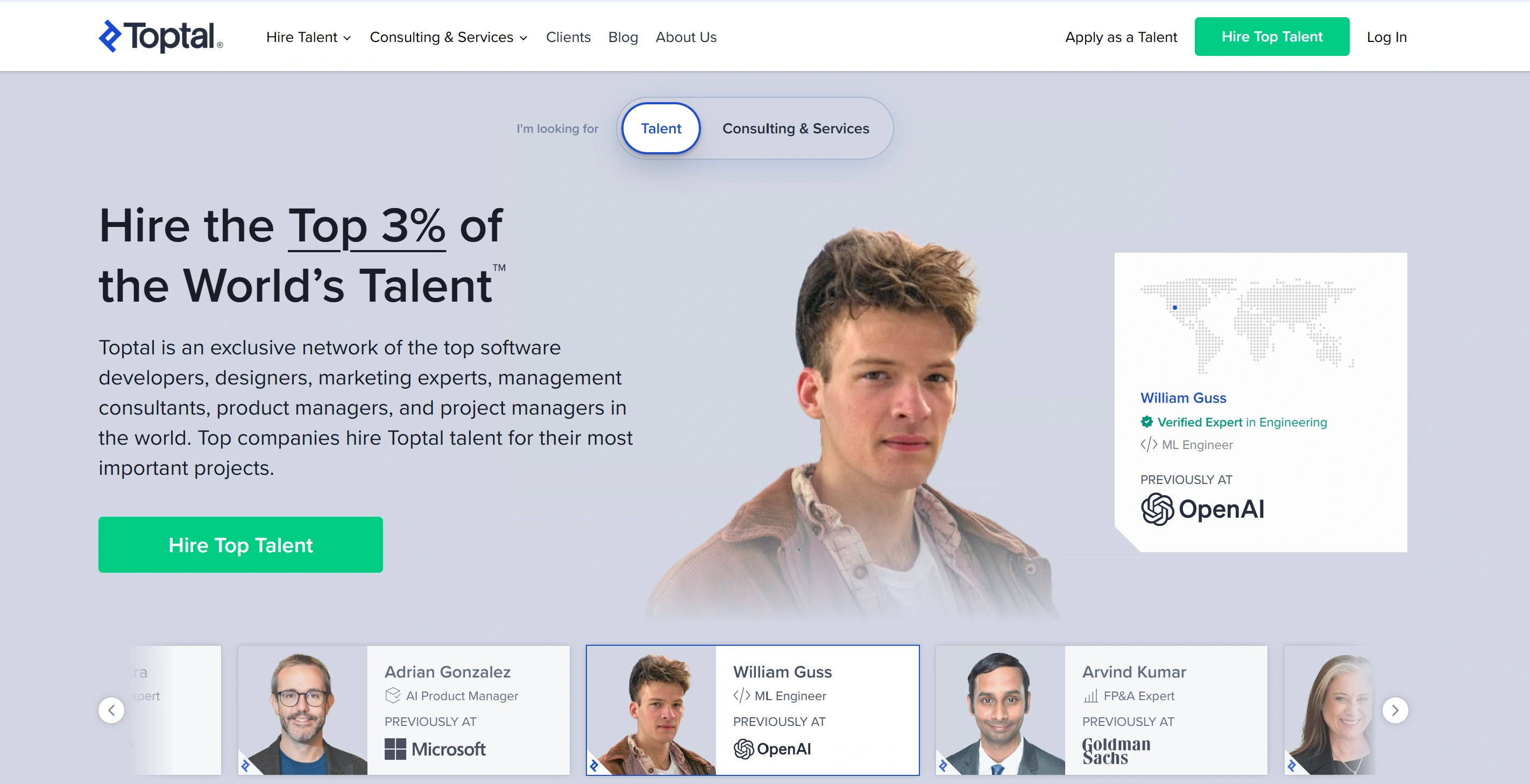 Toptal connects businesses with top freelance software developers worldwide.