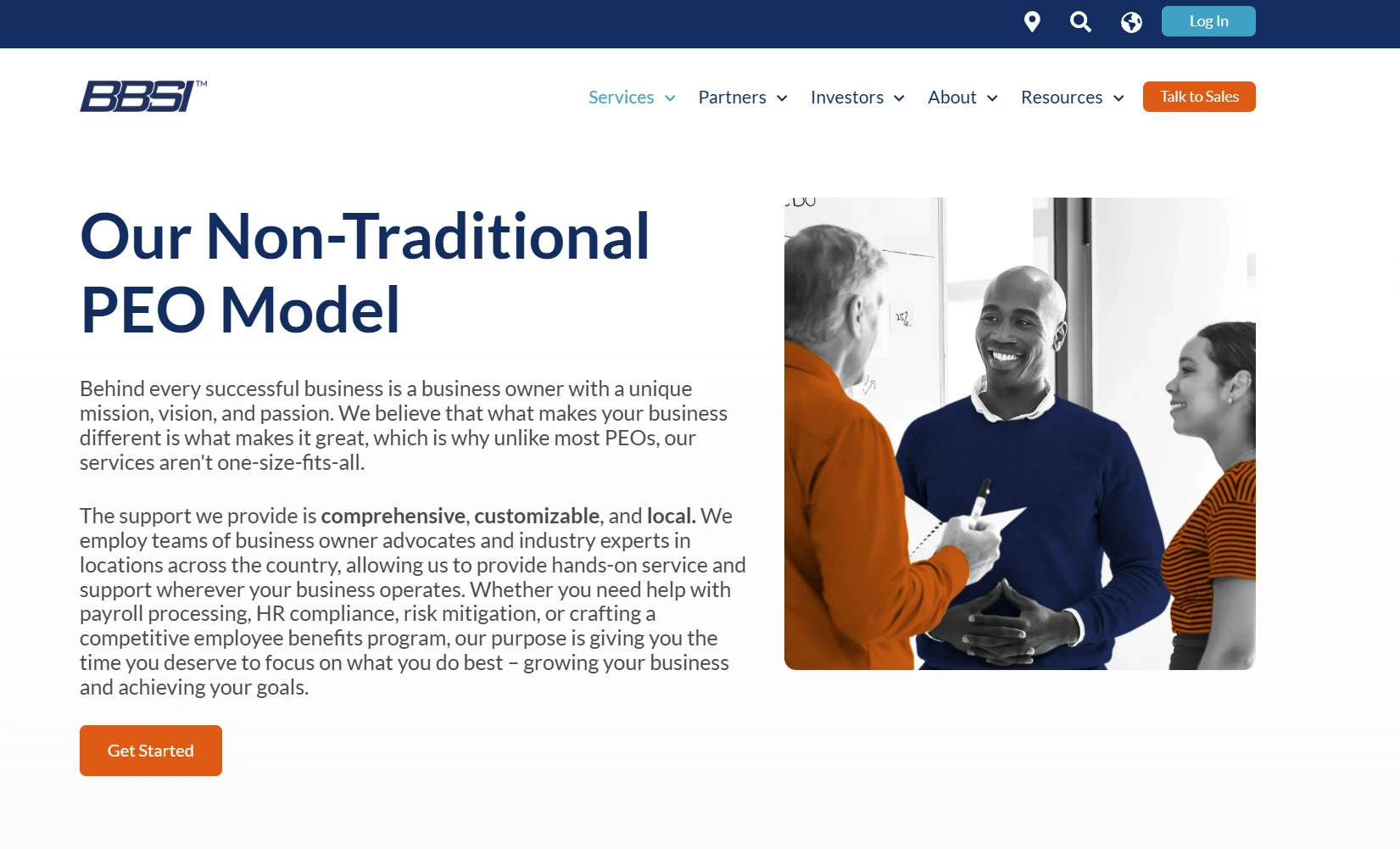 BBSI offers community-focused peo services combining local HR consulting, business networking opportunities, and comprehensive risk management with personalized regional support.