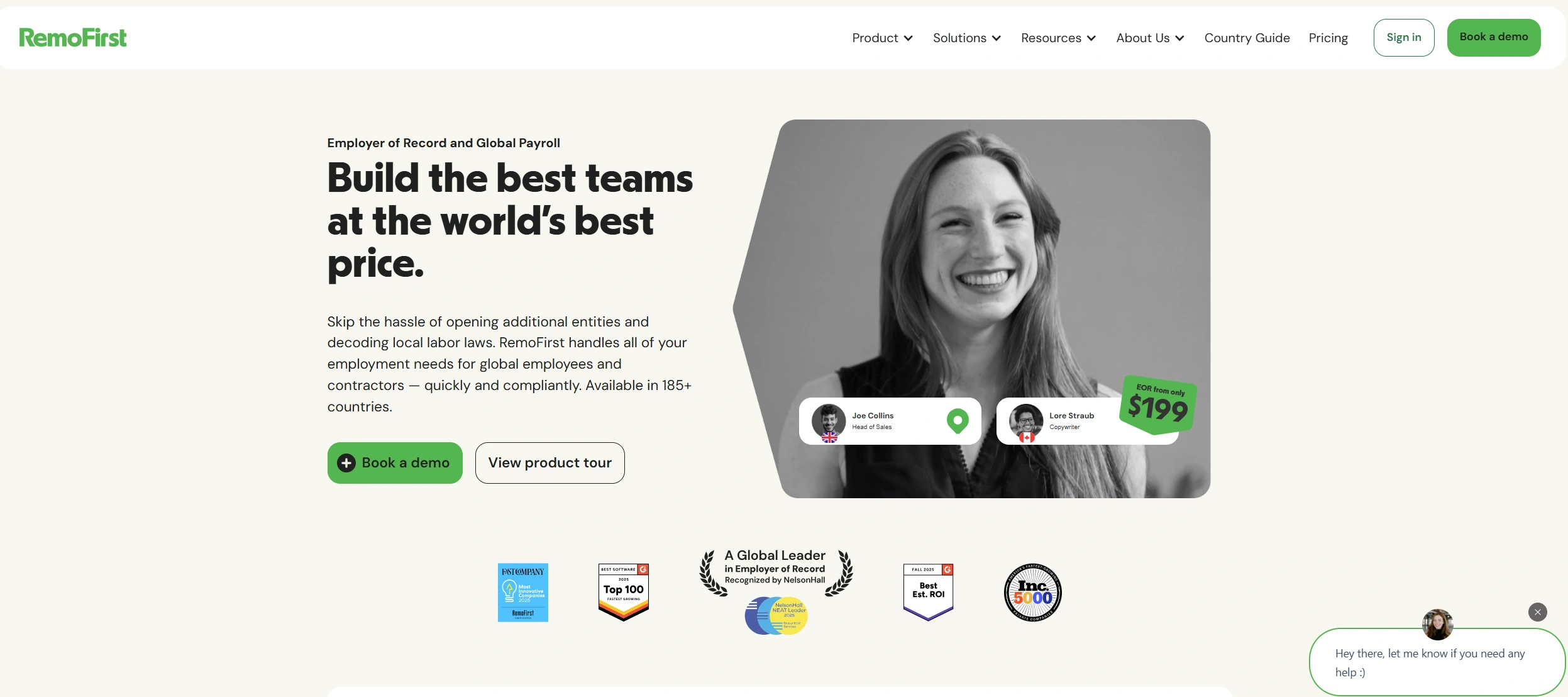 RemoFirst gives early-stage startups simple, affordable global hiring under $200 per employee with straightforward compliance and payroll.