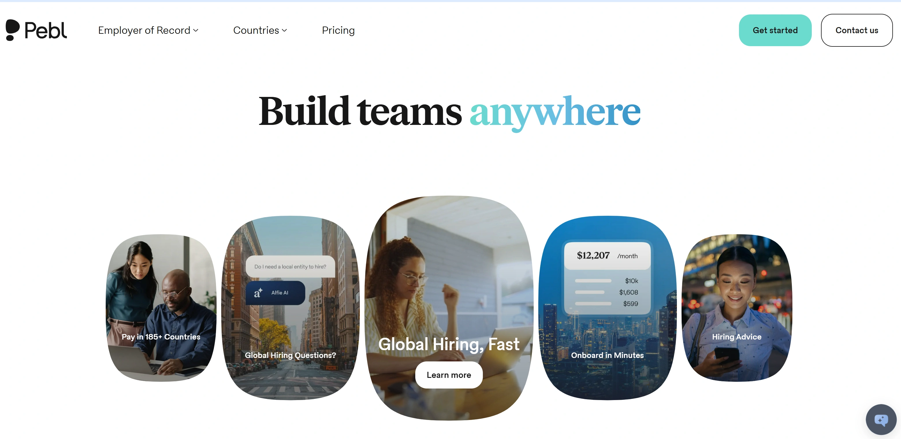 Velocity Global's unified platform supports global hiring needs across 185+ countries