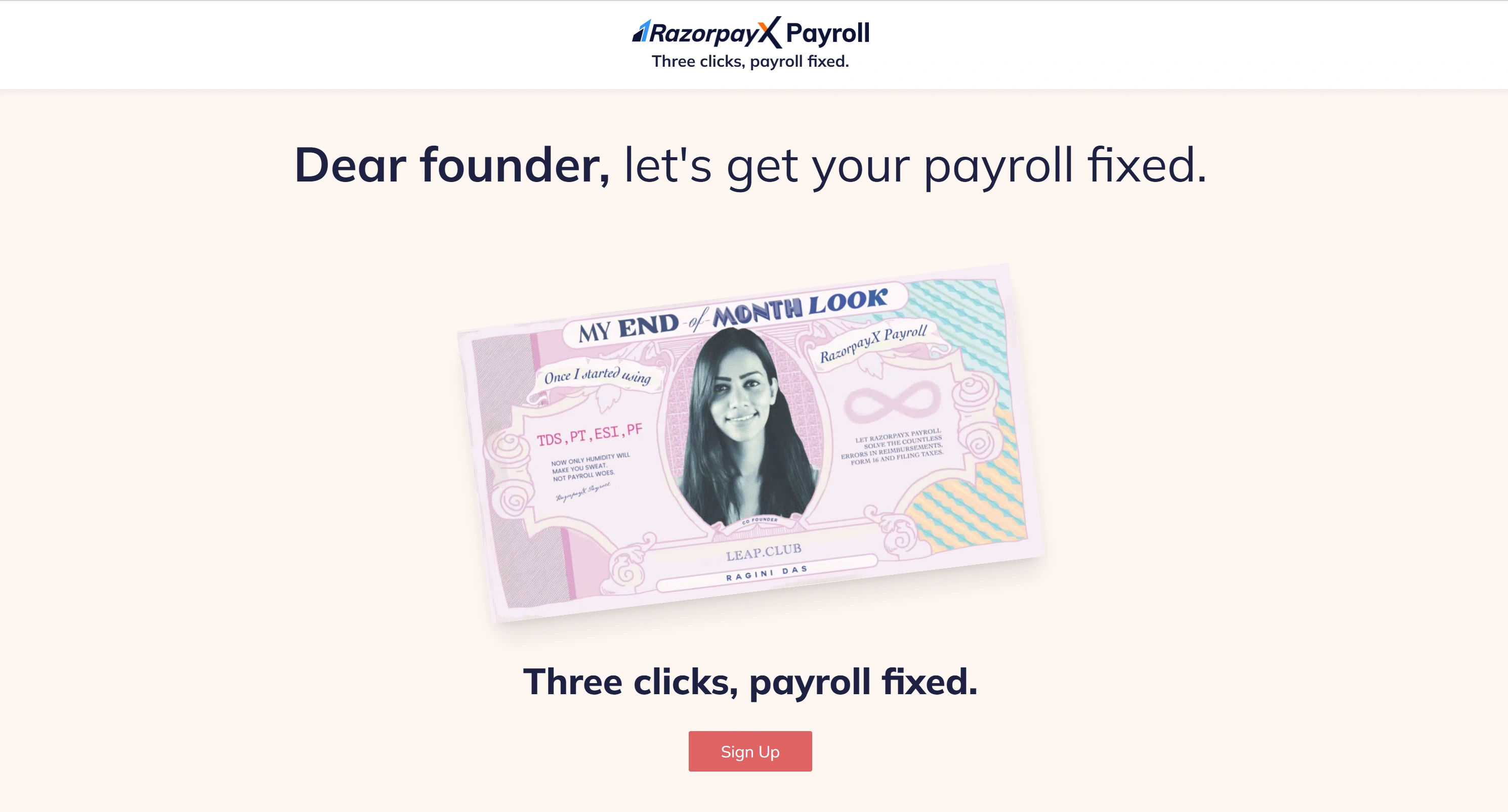 RazorpayX Payroll automates TDS, PF, ESI, and PT filings with one-click salary disbursement for Indian businesses.