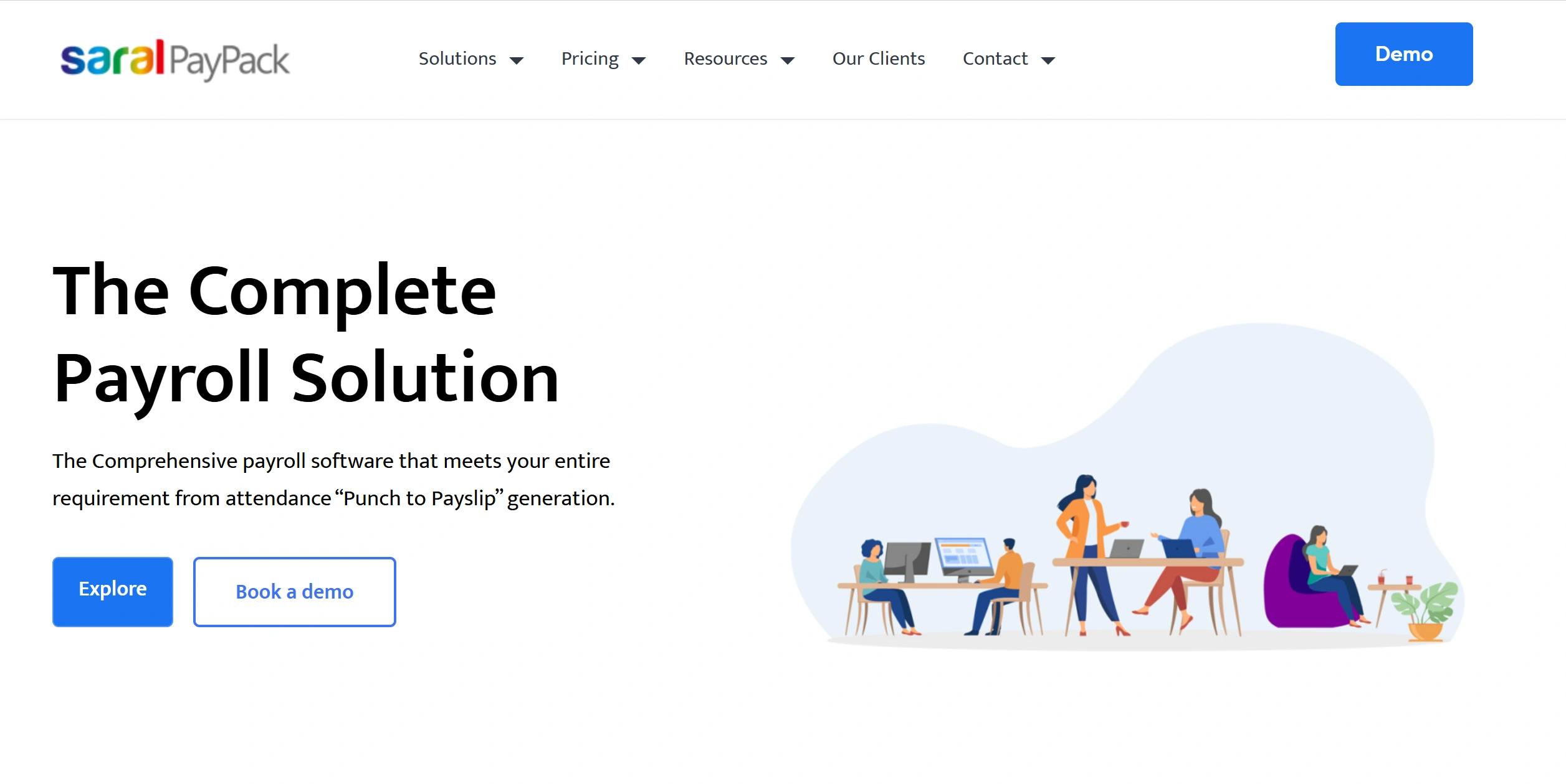 Saral PayPack offers desktop-based payroll processing with comprehensive statutory compliance for Indian regulations.