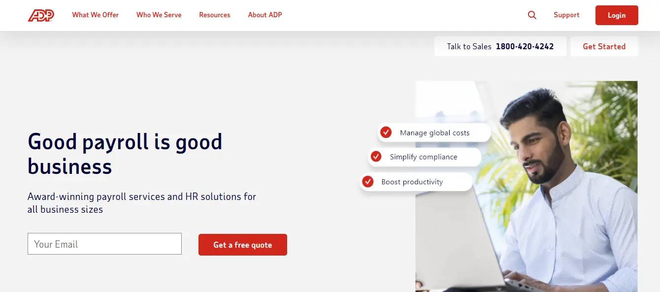 ADP India HR outsourcing, specializing in payroll processing, HR technology, and global workforce management solutions.