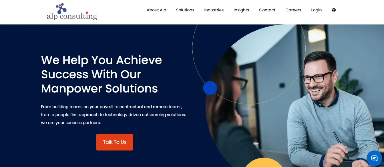 Alp Consulting HR services, focusing on recruitment, payroll management, and compliance expertise for Indian businesses.