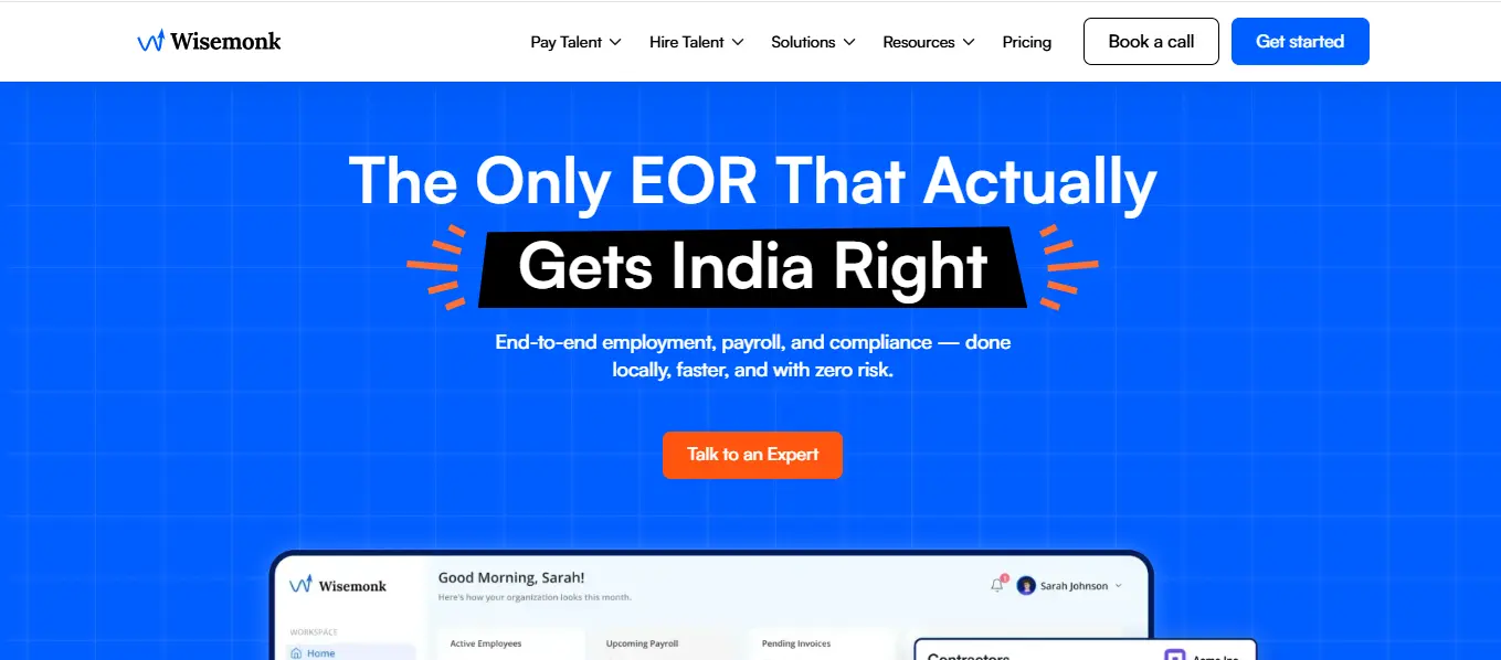 India-first global employment platform supporting compliant hiring, payroll, and people operations