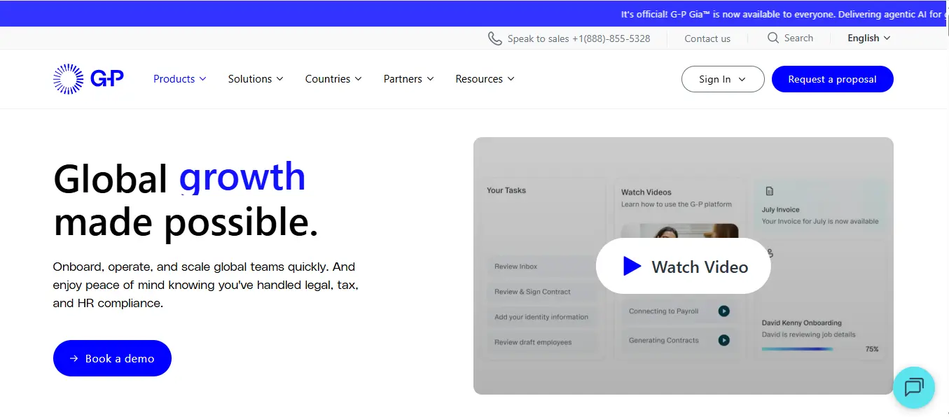 Enterprise-grade Employer of Record provider with strong legal and compliance ownership