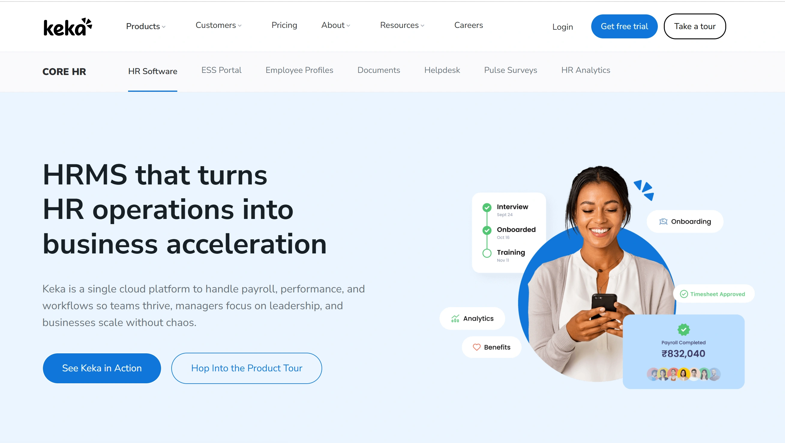 Keka combines HR management with end-to-end payroll automation for growing businesses in India.