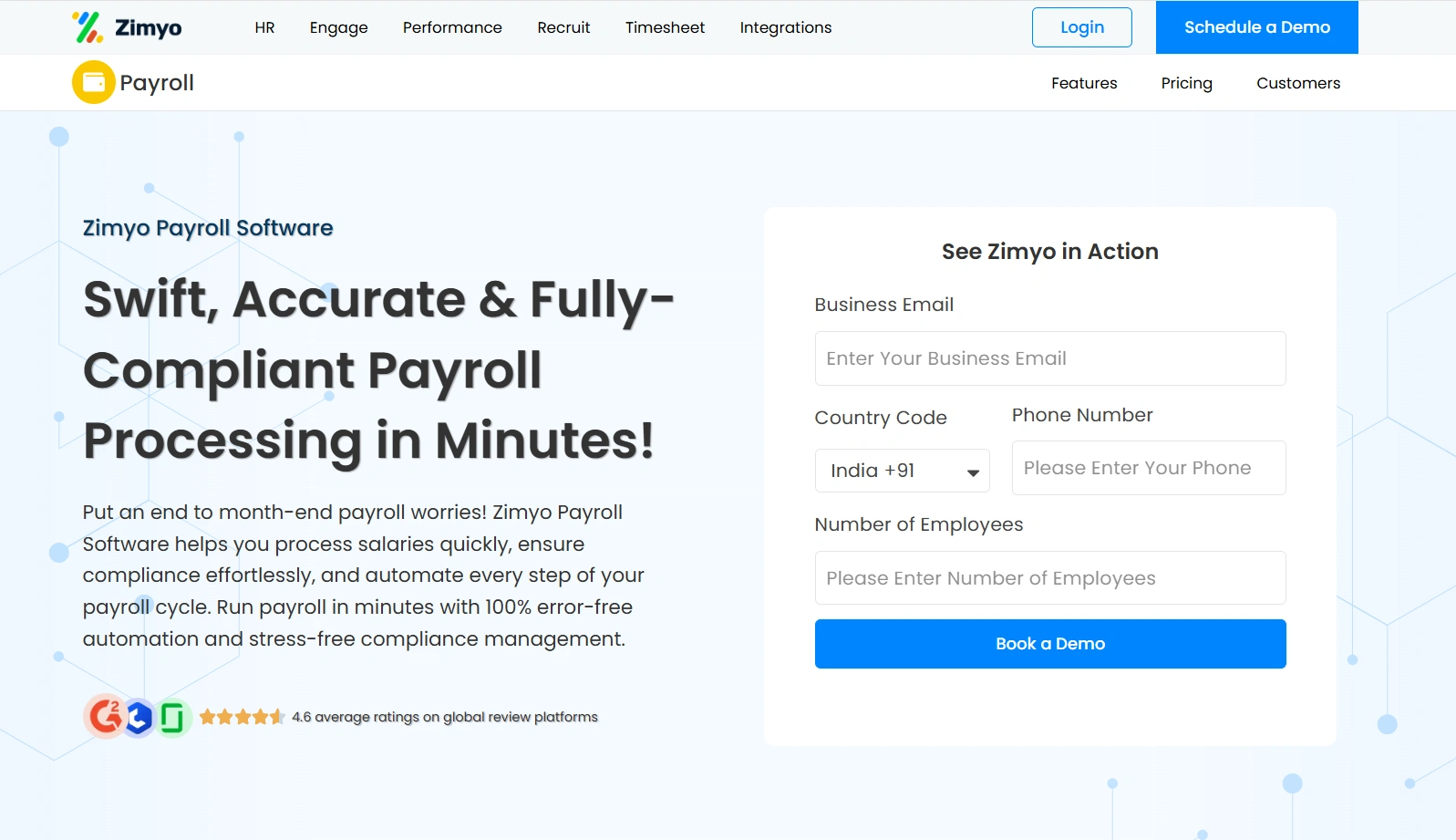 Zimyo combines employee experience tools with payroll automation to boost engagement while ensuring accurate salary processing.