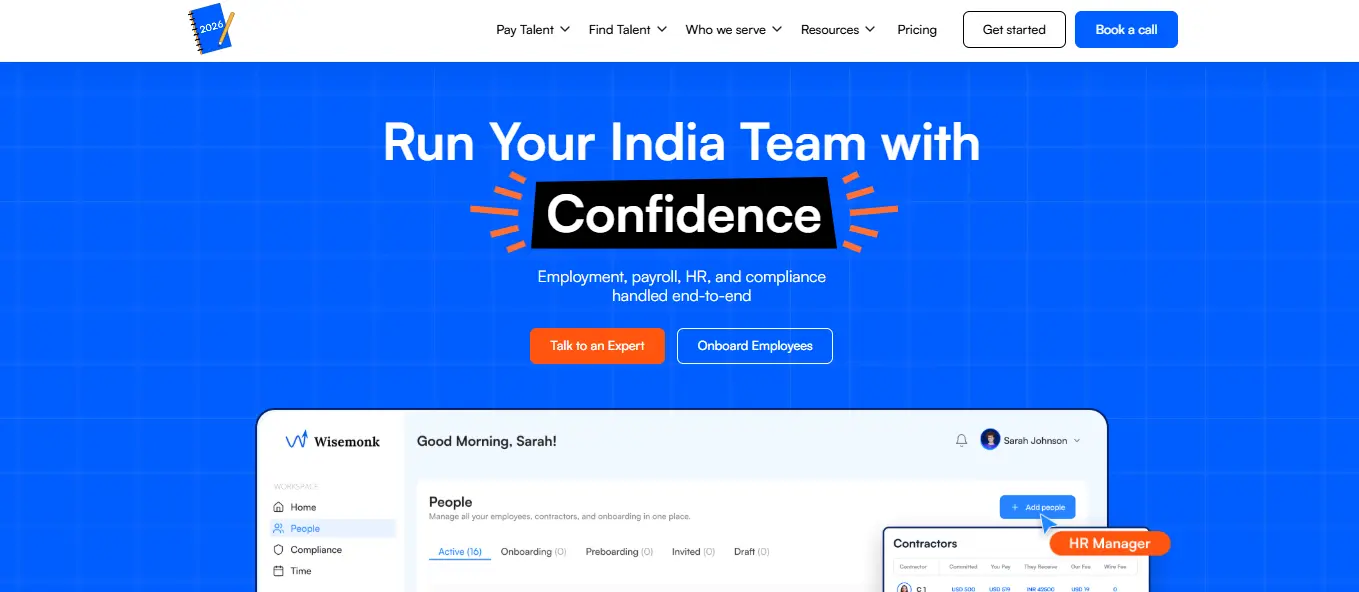 A unified platform to manage employment, payroll, HR, and compliance for India teams.