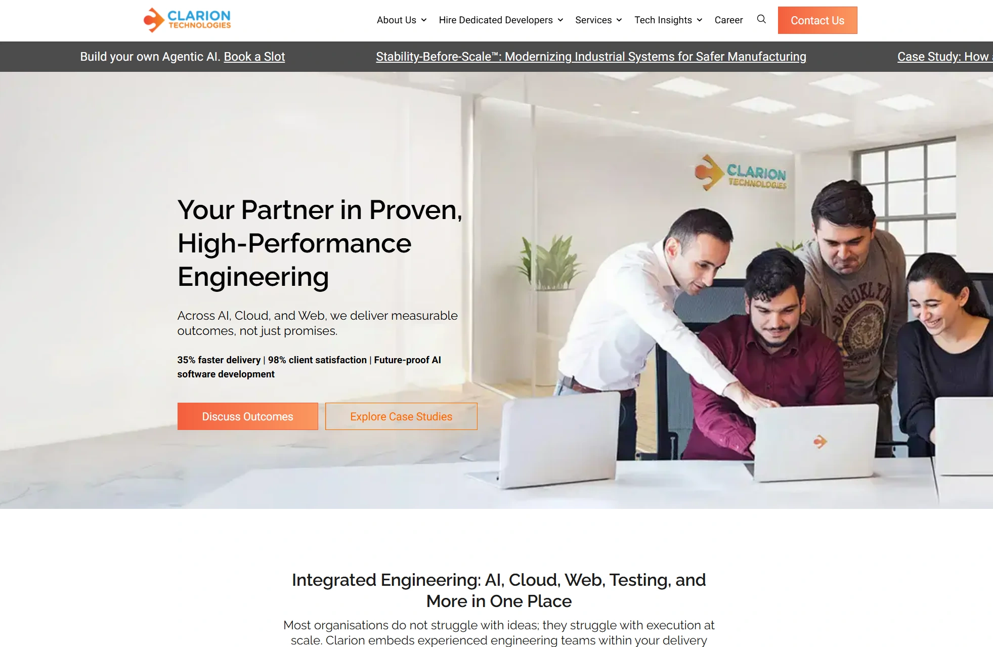 Clarion Technologies is a software development company specializing in quality assurance, CMS development, and e-commerce solutions.