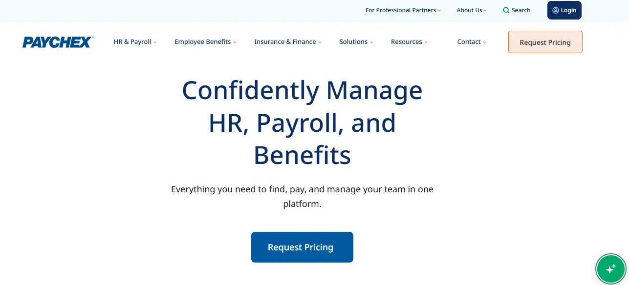 Paychex helps businesses streamline payroll, HR, and benefits with compliant workforce management solutions