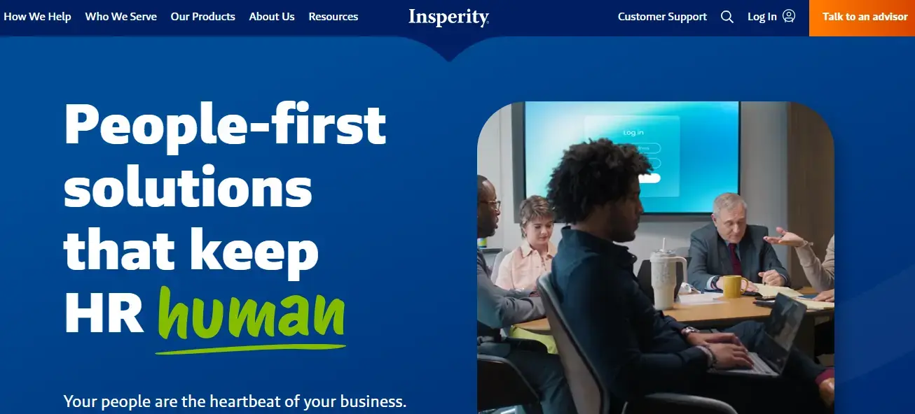 Insperity offers full-service PEO with 300+ training programs and dedicated HR support for SMBs.