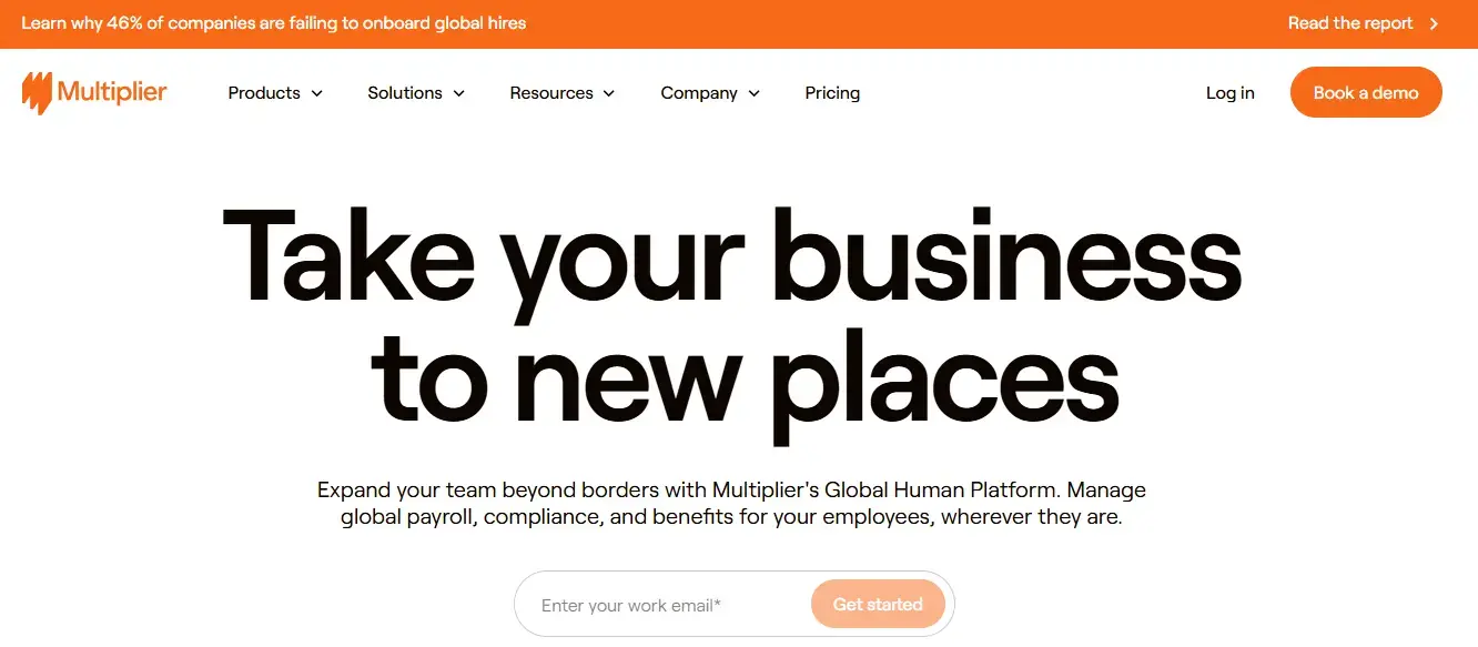 Multiplier enables businesses to hire, pay, and manage employees and contractors across 150+ countries without setting up local entities.