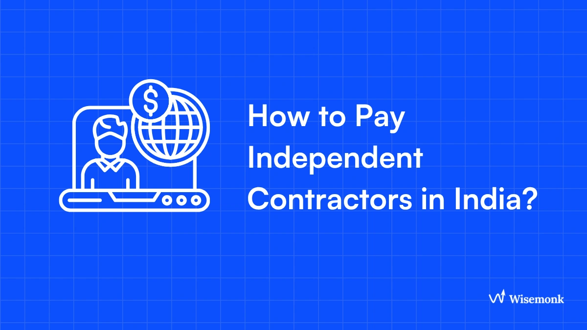 paying an independent contractor in india