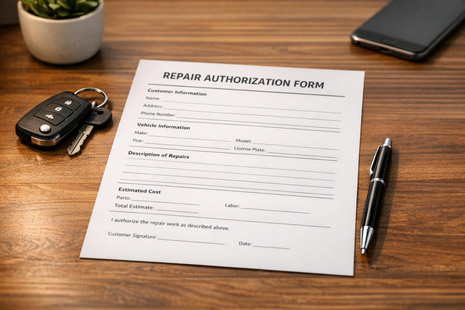 What Is a Repair Authorization Form?