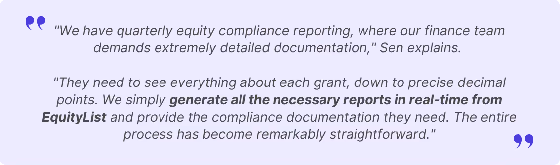 EquityList compliance support for Powerplay