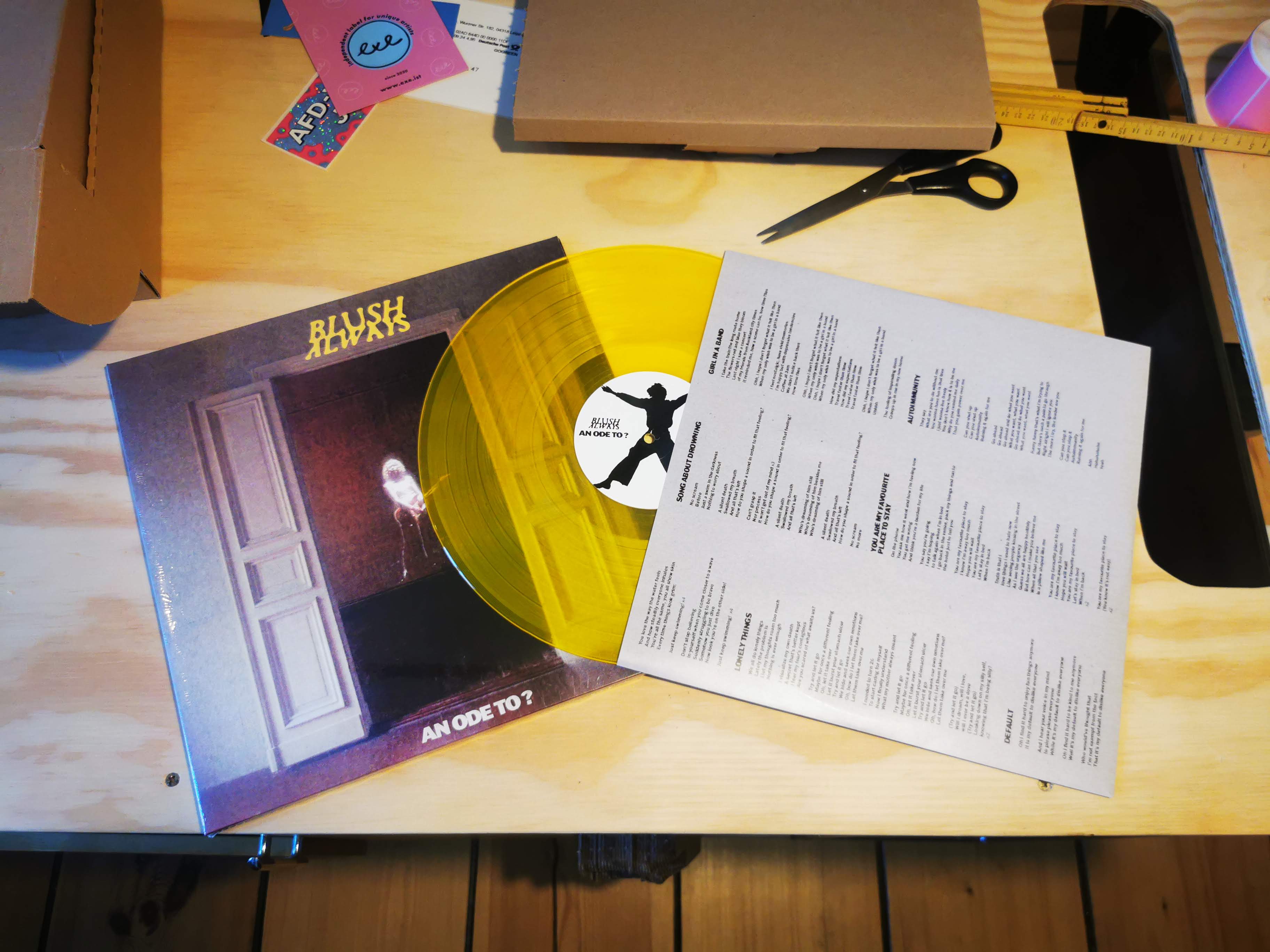 Blush Always Vinyl aufgeklappt