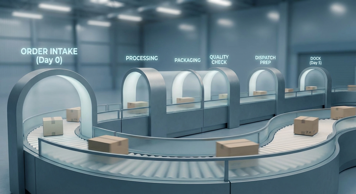 Shipping cutoff times overview concept image