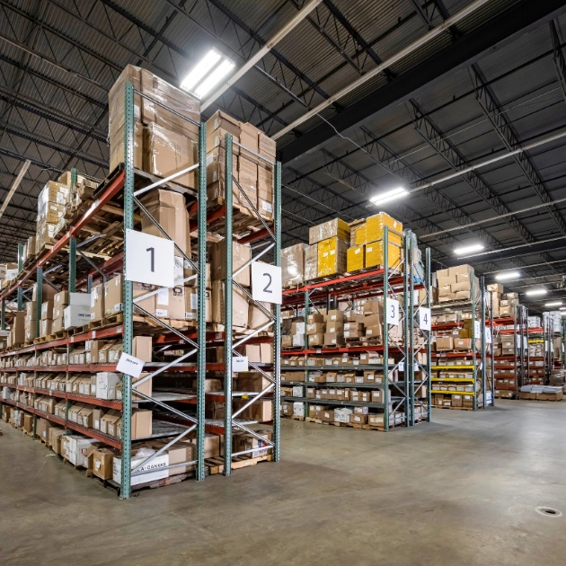 Inside of a Logistics Warehouse