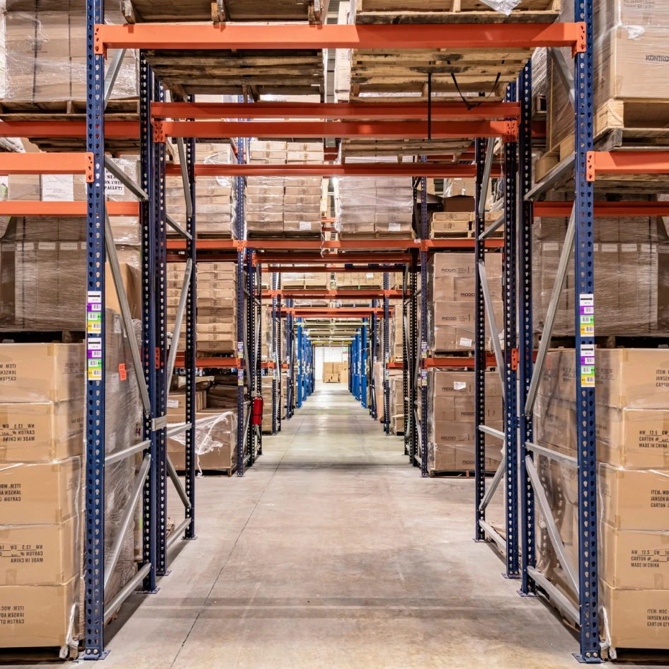 Inside of a Logistics Warehouse