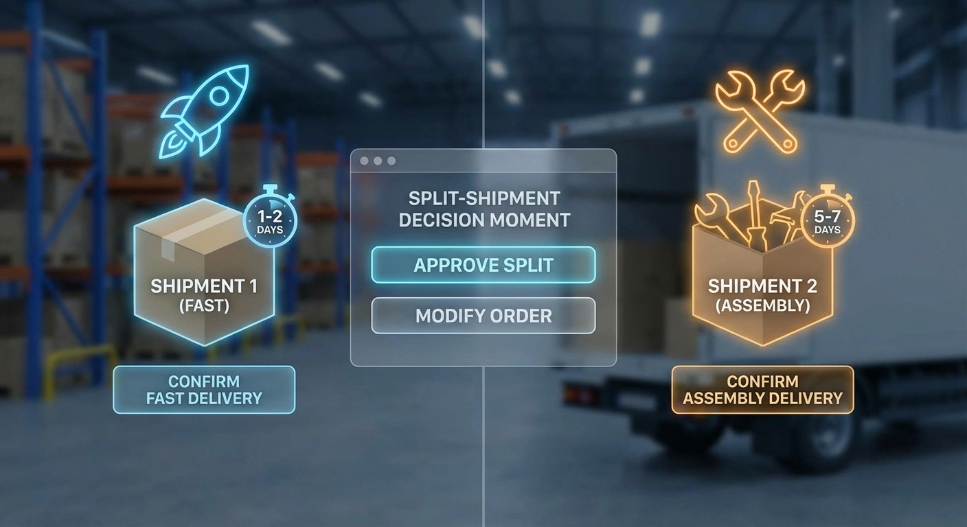 Illustration showing pricing factors for Shopify shipping profiles fulfillment.